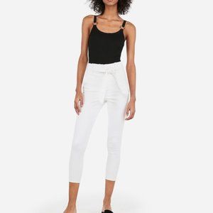 NWT EXPRESS Super High Waisted Denim Belted Jeans